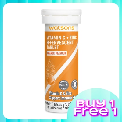 WATSONS Effervescent Vitamin C + Zinc  10's