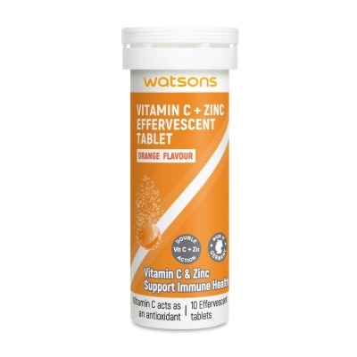 WATSONS Effervescent Vitamin C + Zinc  10's