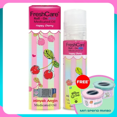 FRESHCARE Roll-On Medicated Oil_Happy Cherry 10ml