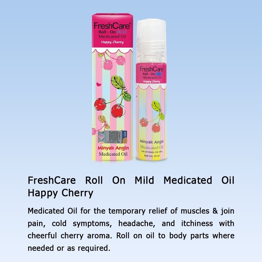 Roll-On Medicated Oil_Happy Cherry 10ml
