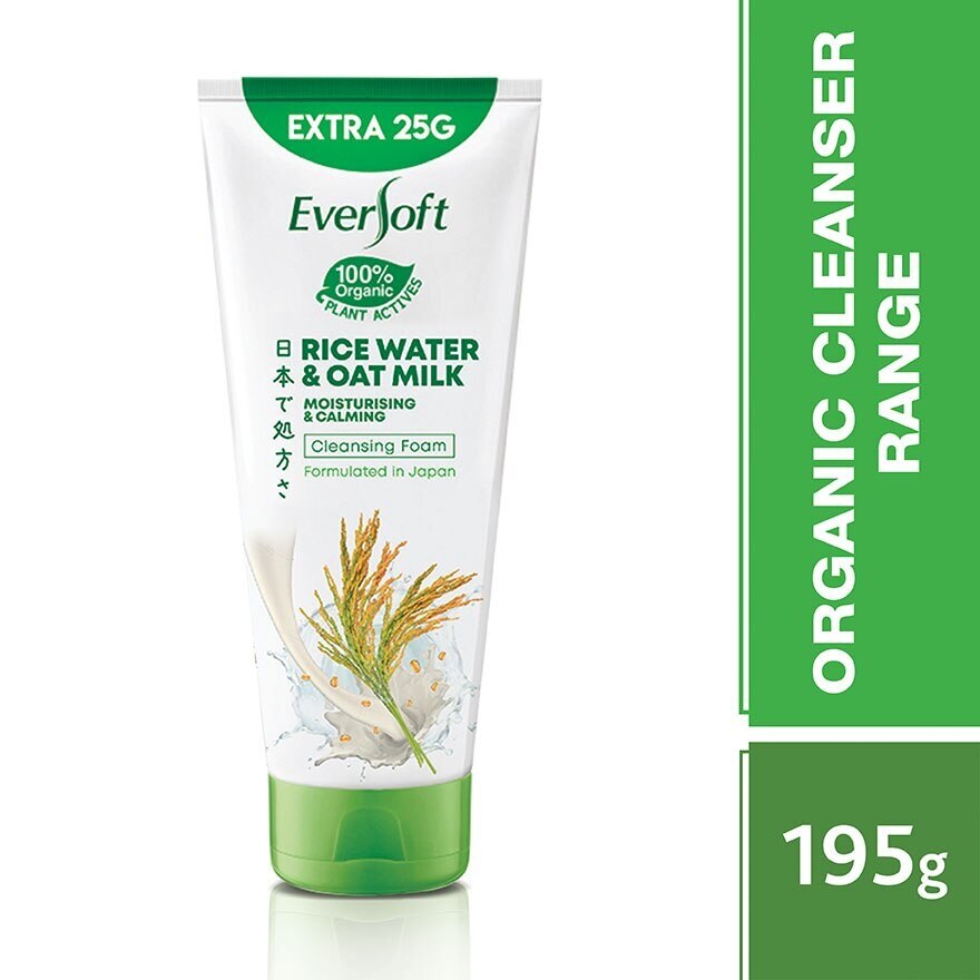 EVERSOFT Oat Milk Rice Water Cleanser 195G Watsons Malaysia