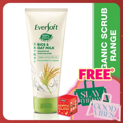 EVERSOFT Oat Milk Rice Scrub 100G (Organic Scrub Range)