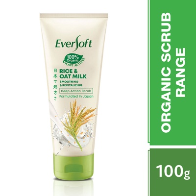 EVERSOFT - Oat Milk Rice Scrub 100G (Organic Scrub Range) image