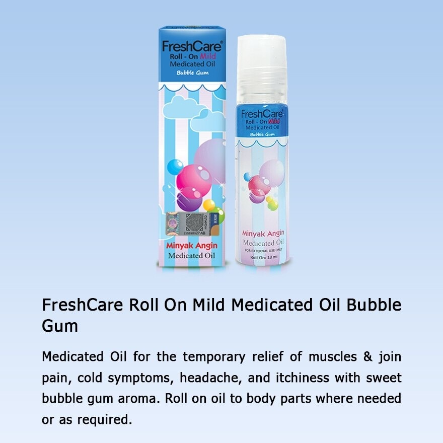 Roll-On Medicated Oil_Bubblegum 10ml