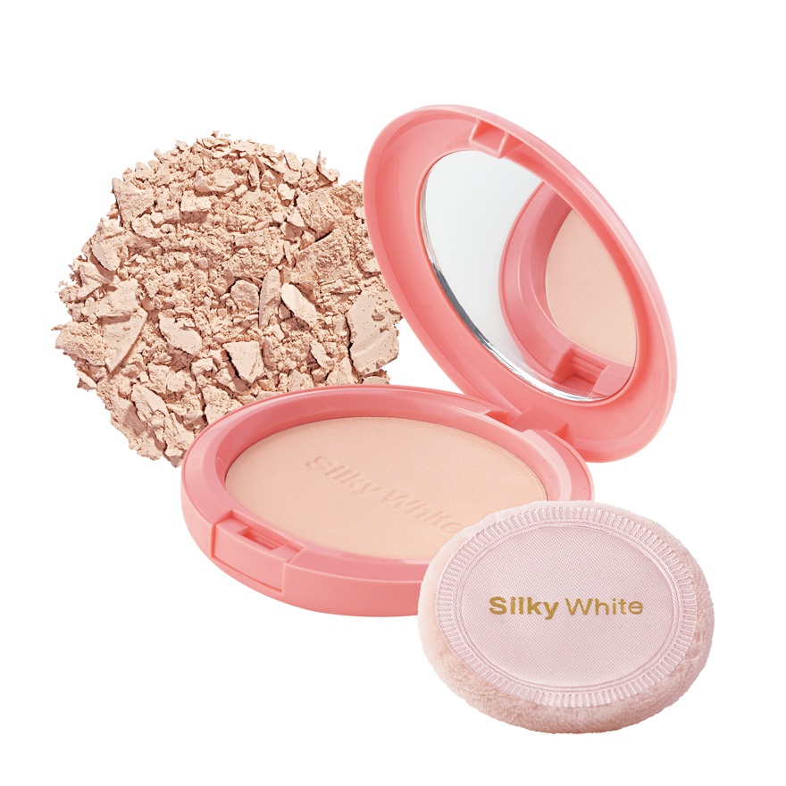 White Pressed Powder Ivory 1pc image