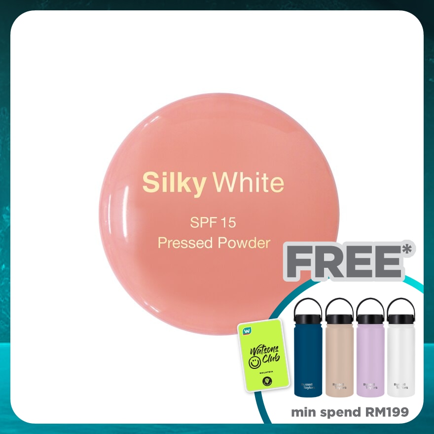 SILKY WHITE White Pressed Powder Medium Beige