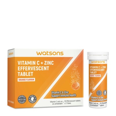 WATSONS - Effervescent Vitamin C + Zinc  3 x 10's image
