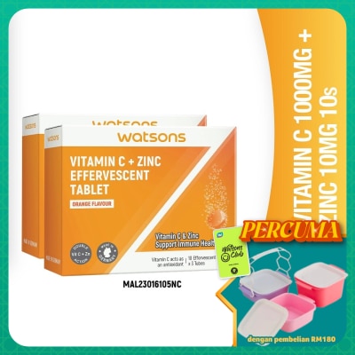 WATSONS - Effervescent Vitamin C + Zinc  6 x 10's