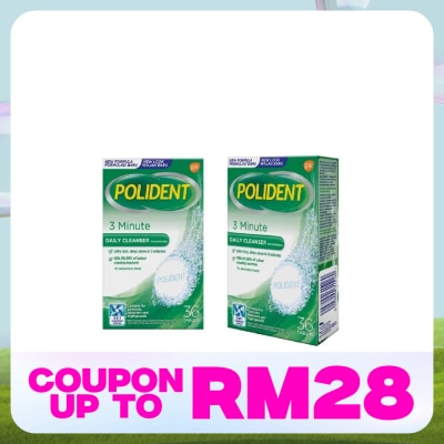 POLIDENT Daily Denture Cleanser 3Minute 36S