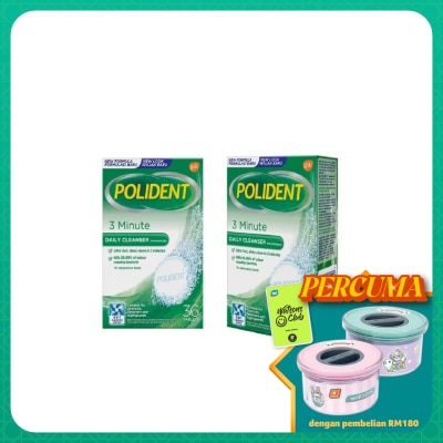 POLIDENT Daily Denture Cleanser 3Minute 36S