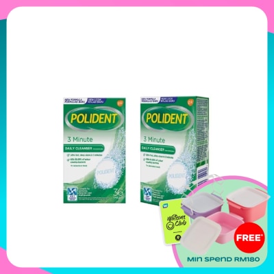 POLIDENT Daily Denture Cleanser 3Minute 36S