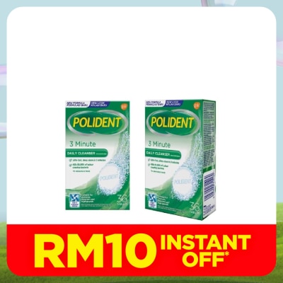 POLIDENT Daily Denture Cleanser 3Minute 36S