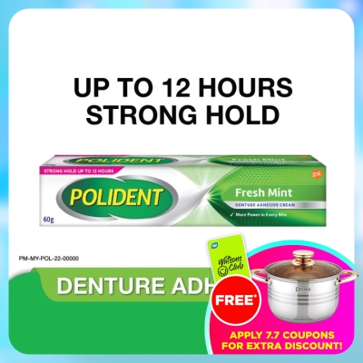 POLIDENT - Denture Adhesive Freshmint Paste 60g