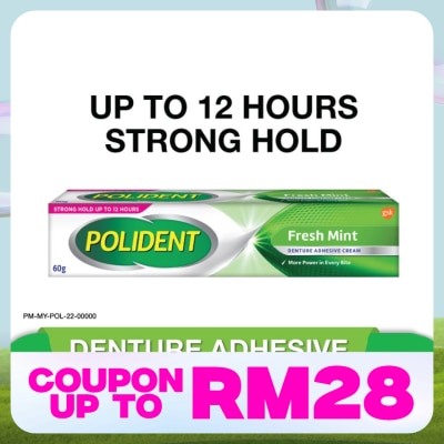 POLIDENT Denture Adhesive Freshmint Paste 60g
