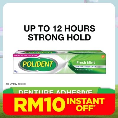 POLIDENT Denture Adhesive Freshmint Paste 60g