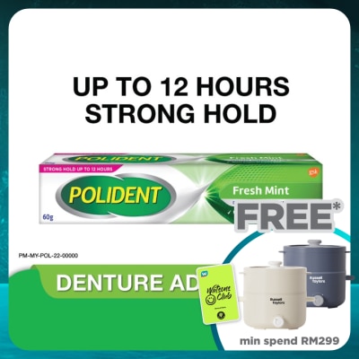 POLIDENT Denture Adhesive Freshmint Paste 60g