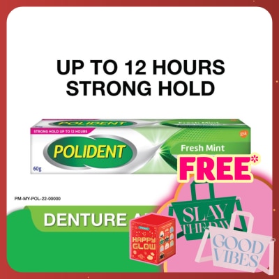 POLIDENT Denture Adhesive Freshmint Paste 60g