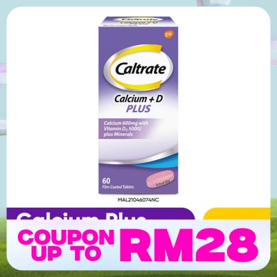 CALTRATE 600 Plus Calcium with Vitamin D & Minerals 60s