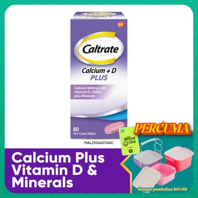 CALTRATE - 600 Plus Calcium with Vitamin D & Minerals 60s