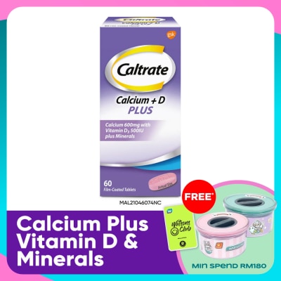 CALTRATE 600 Plus Calcium with Vitamin D & Minerals 60s