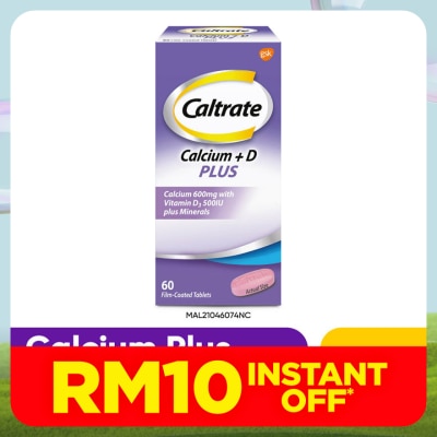 CALTRATE 600 Plus Calcium with Vitamin D & Minerals 60s