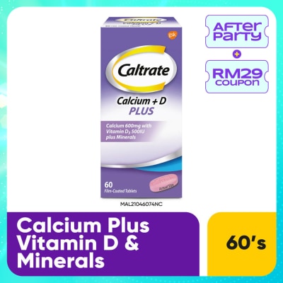 CALTRATE 600 Plus Calcium with Vitamin D & Minerals 60s