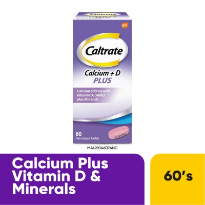 CALTRATE - 600 Plus Calcium with Vitamin D & Minerals 60s image