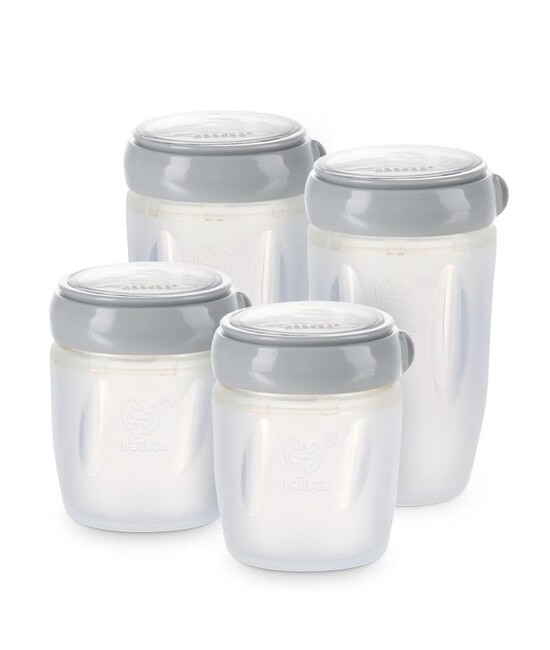 Gen 3 Silicone Storage Container Set of 4 - Grey