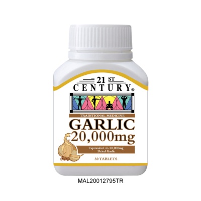 21ST CENTURY - Garlic 20,000mg 30 Tablets image