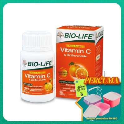 BIO-LIFE - Non Acidic Vitamin C & Bioflavonoids 30's
