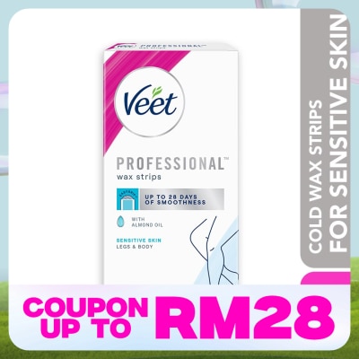 VEET Wax Strip Leg & Body Sensitive Skin 20s