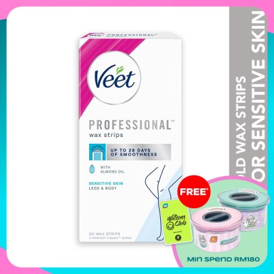 VEET Wax Strip Leg & Body Sensitive Skin 20s