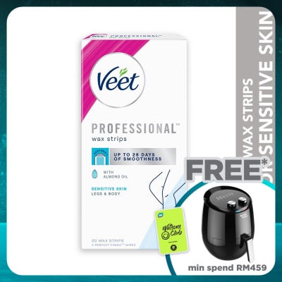 VEET Wax Strip Leg & Body Sensitive Skin 20s