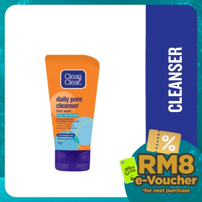 CLEAN & CLEAR Daily Pore Cleanser Face Wash 50g