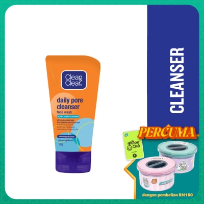 CLEAN & CLEAR Daily Pore Cleanser Face Wash 50g