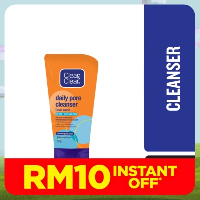 CLEAN & CLEAR Daily Pore Cleanser Face Wash 50g