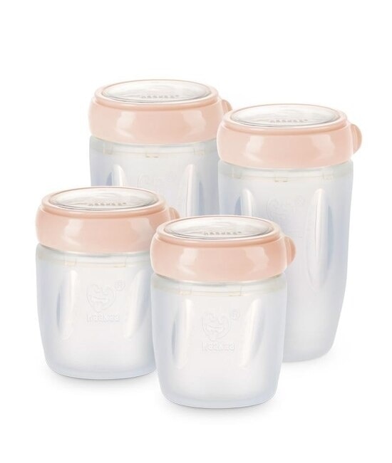 Gen 3 Silicone Storage Container Set of 4 - Peach