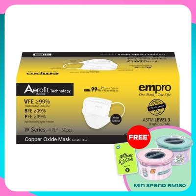 EMPRO W Series Copper Oxide 4Ply Face Mask 30s