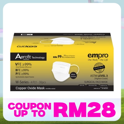 EMPRO W Series Copper Oxide 4Ply Face Mask 30s