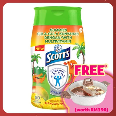 SCOTT'S Multivitamin Gummies Mango Bone, Teeth & Eye 60S