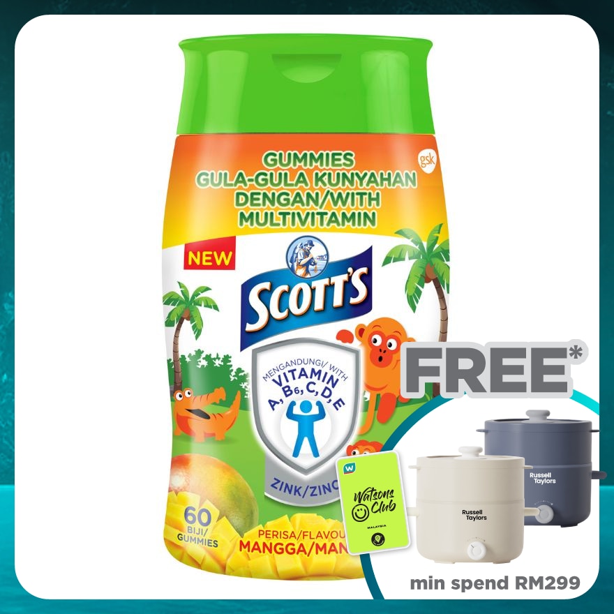 Multivitamin Gummies Mango Bone, Teeth & Eye 60S