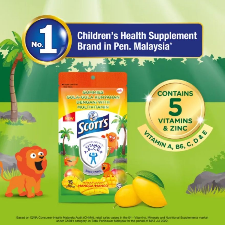 Multivitamin Gummies Mango Bone, Teeth & Eye 60S image