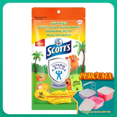 SCOTT'S - Multivitamin Gummies Mango Bone, Teeth & Eye 15S