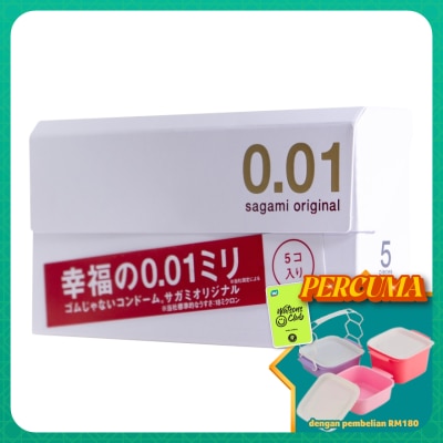 SAGAMI - Original 0.01 5's Non latex condoms