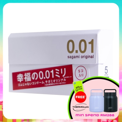 SAGAMI - Original 0.01 5's Non latex condoms