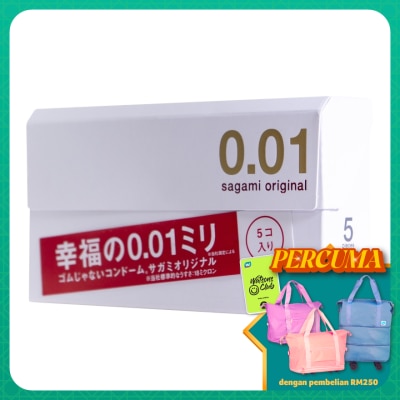 SAGAMI - Original 0.01 5's Non latex condoms