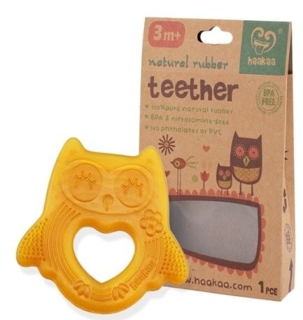 Natural Owl Smiling Teether