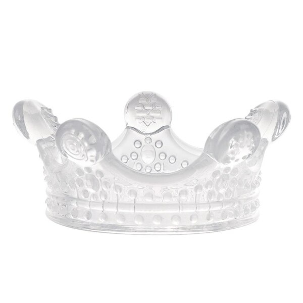 Silicone Crown Teether - Clear