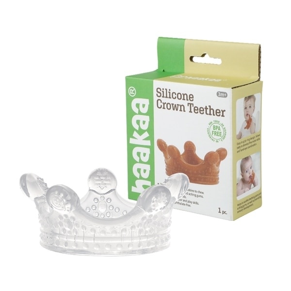 Silicone Crown Teether - Clear