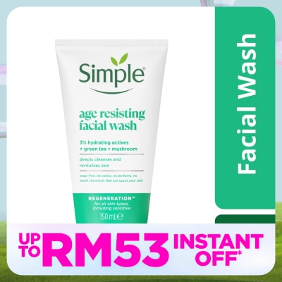 SIMPLE Regeneration Age Resisting Facial Wash 150ml